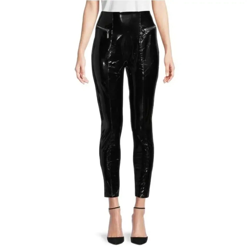 BAGATELLE High Waist Faux Patent Leather‎ Pants 69785 Women's Size Large NEW/NWT